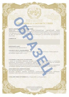 Образец Сертификат СТО 01.064.00220722.2-2020 Белорецк Сертификат СТО 01.064.00220722.2-2020 